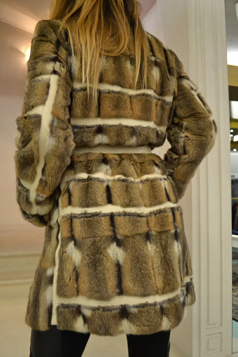 Симпатичный пиджак из меха хомяка. Размер 46(М) 4